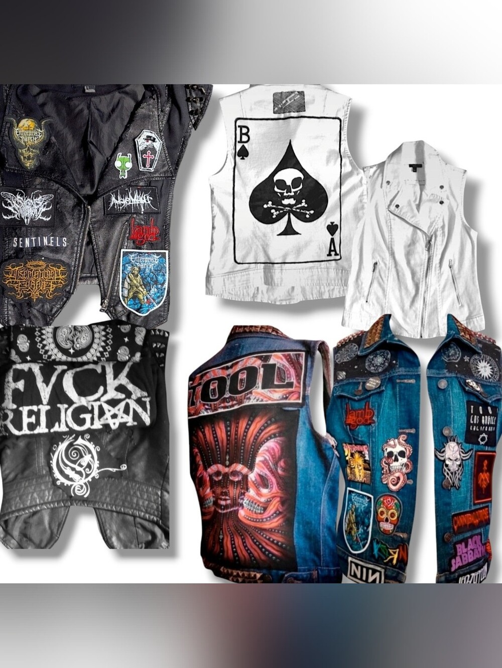Customizable Handmade Punk Metal Battle Vests ONE OF A KIND